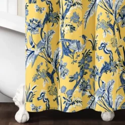 Dolores Shower Curtain Yellow - Lush Décor -Lush Décor GUEST 014c1407 349e 449d 8b89 1fb4fa247e3a