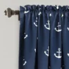 52"x63" Anchor Room Darkening Window Curtain Panels Navy - Lush Décor 1 52"x63" Anchor Room Darkening Window Curtain Panels Navy - Lush Décor -Lush Décor GUEST 0265ea98 f4b2 4a1a a904 3f014b3b107f