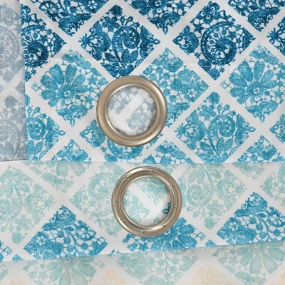 Set Of 2 84"x52" Medallion Ombre Window Curtain Panels - Lush Décor 7 Set Of 2 84"x52" Medallion Ombre Window Curtain Panels - Lush Décor - Image 5