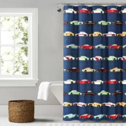 Race Cars Shower Curtain - Lush Décor -Lush Décor GUEST 0431a18c a55e 4532 b721 e1adaa87d84d