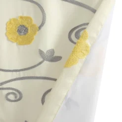 42"x18" Royal Garden Window Valance Yellow - Lush Décor -Lush Décor GUEST 05cdea2c 5838 46db a269 96df5a688063