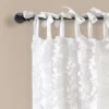 Set Of 2 Sophia Ruffle Window Curtain Panels White - Lush Décor -Lush Décor GUEST 060d8a2c 76a0 4ee3 9975 7422011fc556
