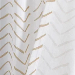 72"x72" Hygge Modern Arrow Linen Shower Curtain - Lush Décor -Lush Décor GUEST 079bd6b3 ac2f 49cb af23 8a379d321a41