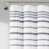 72"x72" Breezy Chic Tassel Jacquard Eco-Friendly Recycled Cotton Shower Curtain Navy - Lush Décor -Lush Décor GUEST 0997021d f653 41b1 bd6e 4644f01a20cb