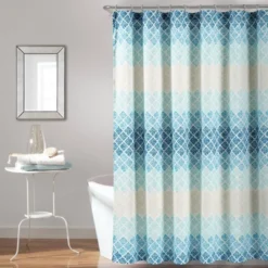 72"x72" Medallion Ombre Shower Curtain - Lush Décor -Lush Décor GUEST 09ad9171 3e90 4de7 a6c4 a70741485edf