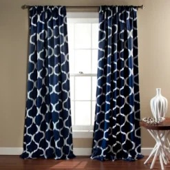 2pk 52"x84" Blackout Geo Window Curtain Panels - Lush Décor -Lush Décor GUEST 09e9876f b853 447b b513 266d88d83831