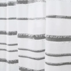 Striped Clip Jacquard Shower Curtain - Lush Décor 11 Striped Clip Jacquard Shower Curtain - Lush Décor -Lush Décor GUEST 0c22ac81 7b97 491e 8ec0 4d8fc4151212