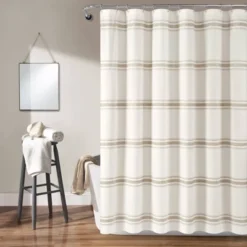 Farmhouse Striped Shower Curtain - Lush Décor 20 Farmhouse Striped Shower Curtain - Lush Décor -Lush Décor GUEST 10c47d18 18ca 485d 96d3 5819f1e4be5d