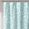 72"x84" Keila Shower Curtain Blue - Lush Décor -Lush Décor GUEST 13d4dff3 d902 437e b617 4de858669e7d