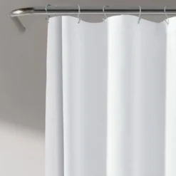 72"x72" Block Border Shower Curtain - Lush Décor