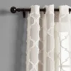2pk 38"x84" Sheer Avon Trellis Curtain Panels Beige - Lush Décor -Lush Décor GUEST 146254cc eb9f 4bcb 81ee ab8d5fcb9011 1
