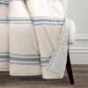 Lush Décor 50"x60" Farmhouse Stripe Throw Blanket Blue -Lush Décor GUEST 16ccfeeb 2e95 43f2 9be2 c1b2ea7e5a62