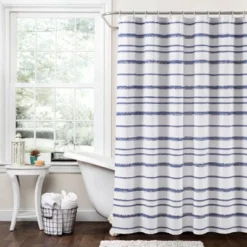 Striped Clip Jacquard Shower Curtain - Lush Décor 13 Striped Clip Jacquard Shower Curtain - Lush Décor -Lush Décor GUEST 17c20394 d1e2 4819 9d72 75228de53717