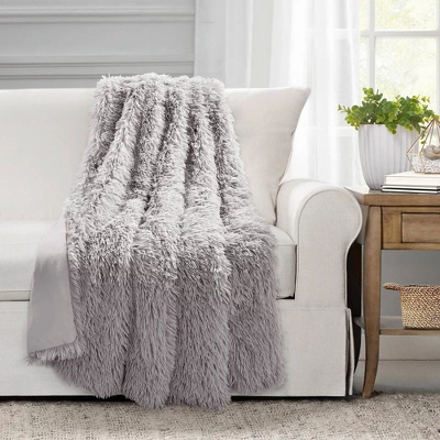 50"x60" Emma Faux Fur Throw Blanket - Lush Décor 3 50"x60" Emma Faux Fur Throw Blanket - Lush Décor