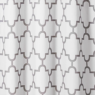 Geometric Shower Curtain Gray - Lush Décor 4 Geometric Shower Curtain Gray - Lush Décor - Image 2