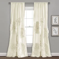 Serena Window Curtain (84"x54") - Lush Décor -Lush Décor GUEST 1aad7a7b 2b8c 45cd af92 74f067db512a