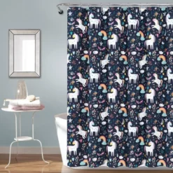 72"x72" Unicorn Heart Shower Curtain - Lush Décor -Lush Décor GUEST 1ca7d445 d13a 4b1b b87f 1c39d68012c3