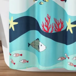 72"x72" Kids' Sea Life Shower Curtain Blue - Lush Décor -Lush Décor GUEST 1cbbf9aa e932 41f6 b067 78830c805de0