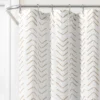 72"x72" Hygge Modern Arrow Linen Shower Curtain - Lush Décor -Lush Décor GUEST 1e846955 cde8 44ae a418 89c015d3d1b1