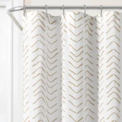 Lush Décor 37 72"x72" Hygge Modern Arrow Linen Shower Curtain - Lush Décor