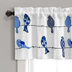 18"x52" Rowley Birds Light Filtering Valance - Lush Décor -Lush Décor GUEST 1f3fadf6 0459 4259 8fec b00f8b112673