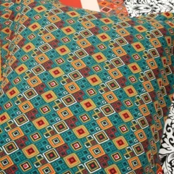 Lush Décor Boho Stripe Reversible Cotton Duvet Cover Set Turquoise/Tangerine 13 Lush Décor Boho Stripe Reversible Cotton Duvet Cover Set Turquoise/Tangerine -Lush Décor GUEST 20aef70d 0cab 458b ac90 ccd4f022f4b2