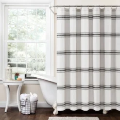Farmhouse Striped Shower Curtain - Lush Décor 21 Farmhouse Striped Shower Curtain - Lush Décor -Lush Décor GUEST 20d84a5d 879d 4bcc a4bd 65a34e219428