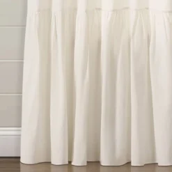 84"x40" Farmhouse Faux Linen Tab Top Window Curtain Panel - Lush Décor -Lush Décor GUEST 2186a2b7 92d0 436b 9cf8 f9182d5c8bd9