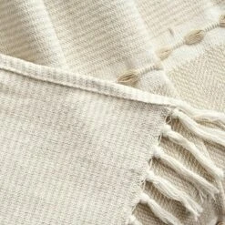 50"x60" Herringbone Striped Yarn Dyed Cotton Woven Throw Blanket With Tassels - Lush Décor 14 50"x60" Herringbone Striped Yarn Dyed Cotton Woven Throw Blanket With Tassels - Lush Décor -Lush Décor GUEST 21a53f37 8486 46db 9449 be5e06a7c78a