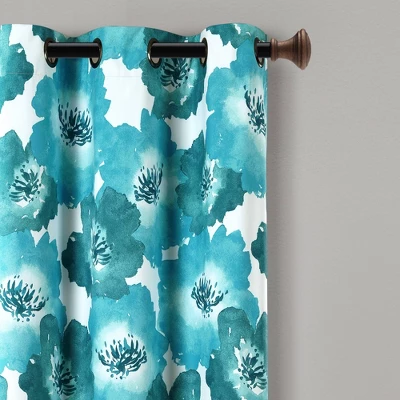 Julie Floral Insulated Grommet Blackout Window Curtain Panels - Lush Décor 3 Julie Floral Insulated Grommet Blackout Window Curtain Panels - Lush Décor