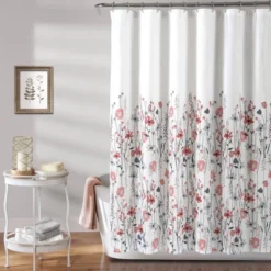 72"x72" Clarissa Floral Shower Curtain - Lush Décor -Lush Décor GUEST 22bcb693 9af7 4844 95da de7c1687b67f