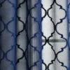 2pk 38"x95" Sheer Avon Trellis Curtain Panels Navy - Lush Décor -Lush Décor GUEST 23e95476 abcb 4b47 bef3 dd6ce052d3dc