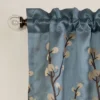84"x18" Cocoa Flower Window Valance Blue - Lush Décor -Lush Décor GUEST 240e2602 f6e8 4108 a80b f6c1b6a5762e