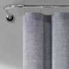 72"x72" Ombre Yarn Dyed Eco Friendly Recycled Cotton Shower Curtain Navy - Lush Décor -Lush Décor GUEST 258a26f5 c7eb 4427 8d82 610d25cae9ec