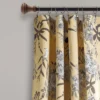 2pk 52"x95" Light Filtering Botanical Garden Curtain Panels Yellow - Lush Décor -Lush Décor GUEST 25ffb34a aea2 4176 82ab 1e8944807d64