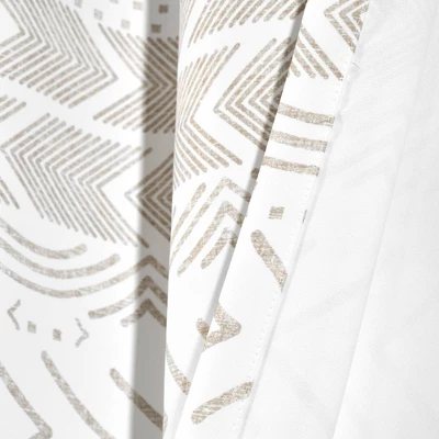 Set Of 2 Hygge Geo Light Filtering Window Curtain Panels - Lush Décor 6 Set Of 2 Hygge Geo Light Filtering Window Curtain Panels - Lush Décor - Image 4