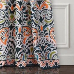 2pk 52"x95" Light Filtering Clara Curtain Panels Navy Blue - Lush Décor -Lush Décor GUEST 2b7553b2 a61e 4a08 bd72 051cfa7d9839