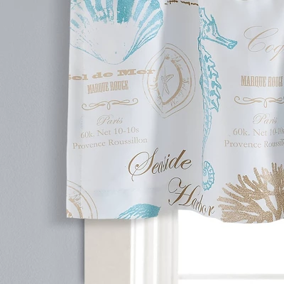 52"x18" Harbor Life Window Valance Blue - Lush Décor 5 52"x18" Harbor Life Window Valance Blue - Lush Décor - Image 3
