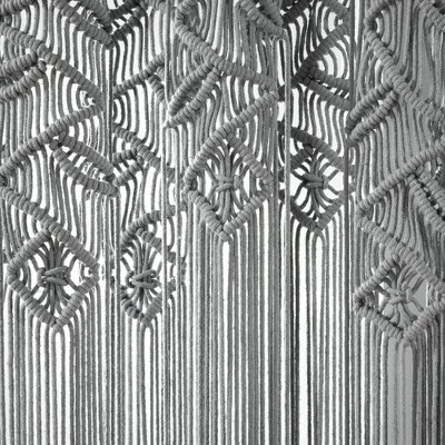 84"x40" Boho Macrame Leaf Cotton Window Curtain Panel - Lush Décor 7 84"x40" Boho Macrame Leaf Cotton Window Curtain Panel - Lush Décor - Image 5