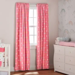 Lush Décor Blackout Unicorn Heart Rainbow Star Window Curtain Panel - Pink Single -Lush Décor GUEST 305be743 221c 4da4 9111 1baf79c2c9d8