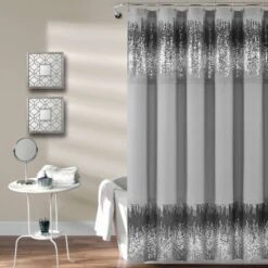 Single Shimmer Sequins Shower Curtain - Lush Décor 14 Single Shimmer Sequins Shower Curtain - Lush Décor -Lush Décor GUEST 34d4f0df e4c9 46e8 bebe 2d5049b48def