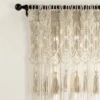 1pc 40"x84" Light Filtering Boho Macrame Tassel Curtain Panel Tan - Lush Décor -Lush Décor GUEST 35eb2afd bf3c 4829 be10 cd8628a62149