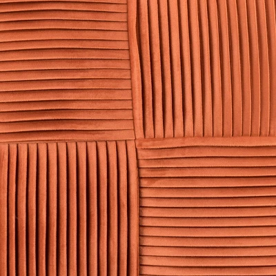 20"x20" Oversize Sheldon Pleat Solid Square Throw Pillow Orange - Lush Décor 3 20"x20" Oversize Sheldon Pleat Solid Square Throw Pillow Orange - Lush Décor