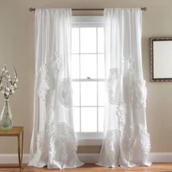 Serena Window Curtain (84"x54") - Lush Décor -Lush Décor GUEST 3a194433 9bd7 4320 a25d dec0198edd42