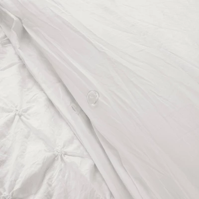 3pc Ravello Pintuck Soft Oversized Duvet Cover Set - Lush Décor 5 3pc Ravello Pintuck Soft Oversized Duvet Cover Set - Lush Décor - Image 3