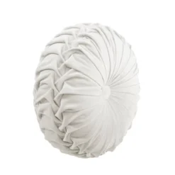 15" Pleated Round Throw Pillow - Lush Décor -Lush Décor GUEST 3bae30dd 32eb 4217 b7ad e6e1729baebf