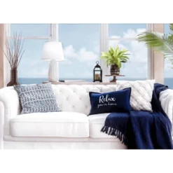 20"x20" Oversize Yani Family-Friendly Square Throw Pillow Cover Navy - Lush Décor 10 20"x20" Oversize Yani Family-Friendly Square Throw Pillow Cover Navy - Lush Décor -Lush Décor GUEST 3bde9d60 b180 48b7 a798 73c36d83ad8a 1