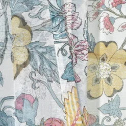 2pk 52"x84" Sheer Sydney Curtain Panels Blue/Yellow - Lush Décor -Lush Décor GUEST 3d60210d cb1a 4762 8778 c27336e3c60b