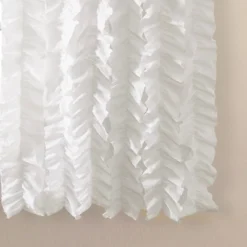 Set Of 2 Sophia Ruffle Window Curtain Panels White - Lush Décor -Lush Décor GUEST 3fb4545d 3f53 4945 8e5a 8aad33889203