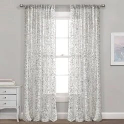 52"x84" Ballgown Glam Sparkle Sequins Window Curtain Panel - Lush Décor -Lush Décor GUEST 41512656 5bfb 4b50 bb14 f1ee051be9d0